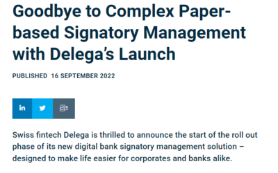 Say goodbye to paper-based signatory management: Delega platform is ready